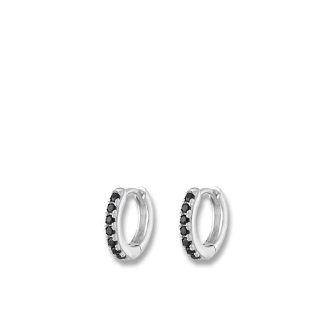 Silver Horn Stud Earrings