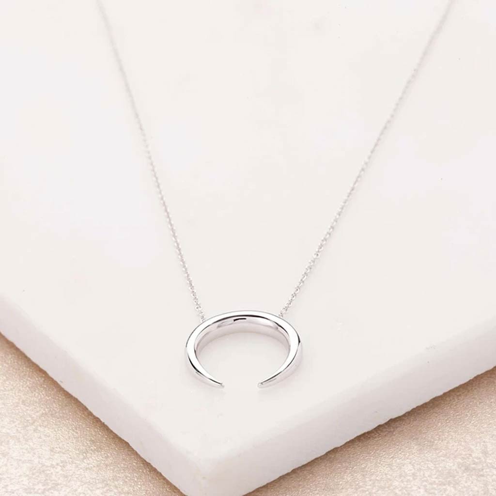 Silver Horn Necklace