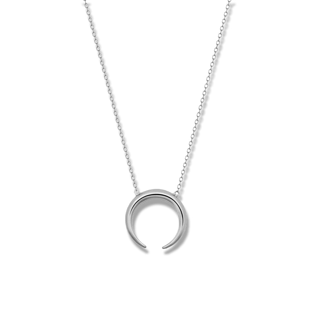 Silver Horn Necklace