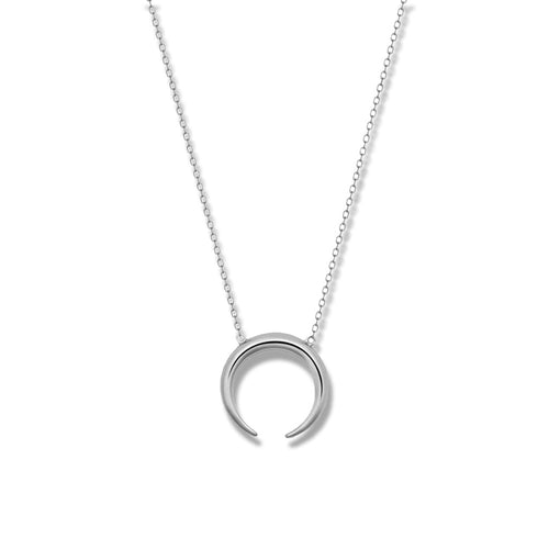 Silver Horn Necklace