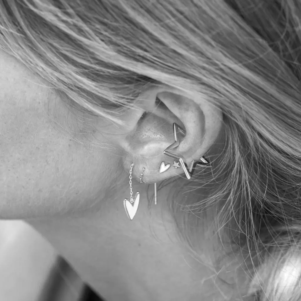 Silver Star Ear Cuff