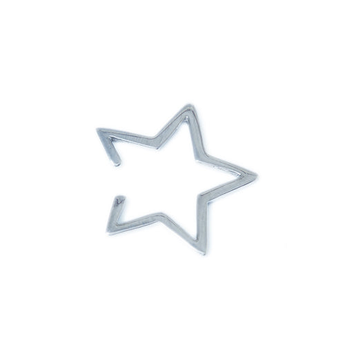 Silver Star Ear Cuff