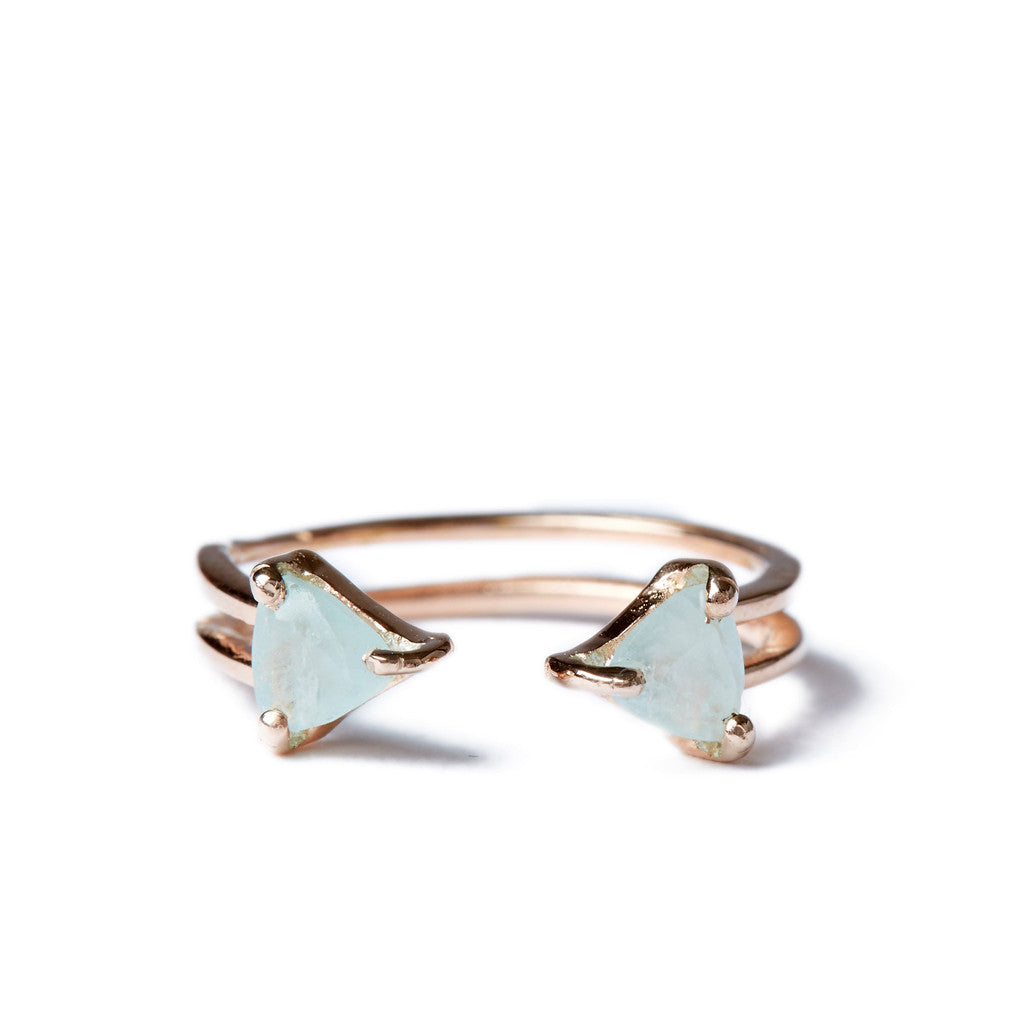 Shark Fin Ring in Rose Gold