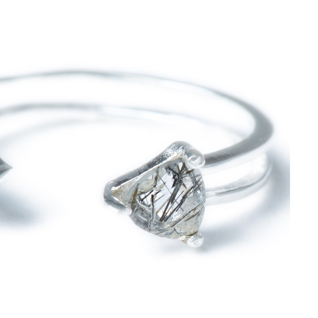 Shark Fin Ring in Silver