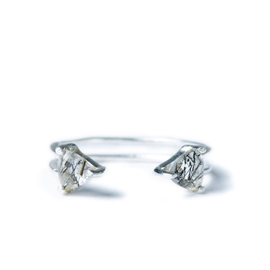 Shark Fin Ring in Silver