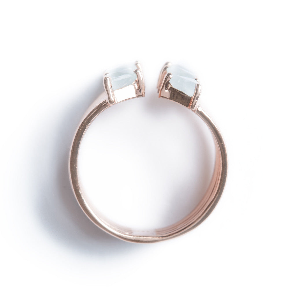 Shark Fin Ring in Rose Gold