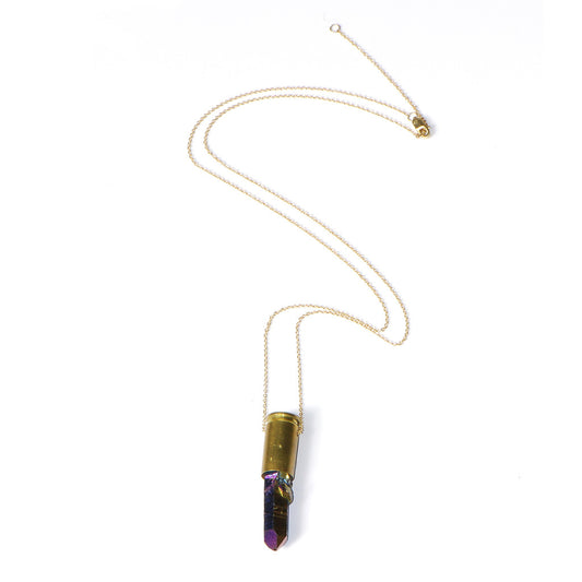 Titanium Quartz Crystal Pendant