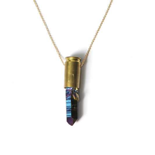 Titanium Quartz Crystal Pendant