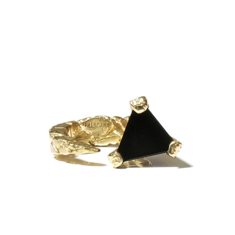 14kt Gold Opal Lotus Stud Earrings