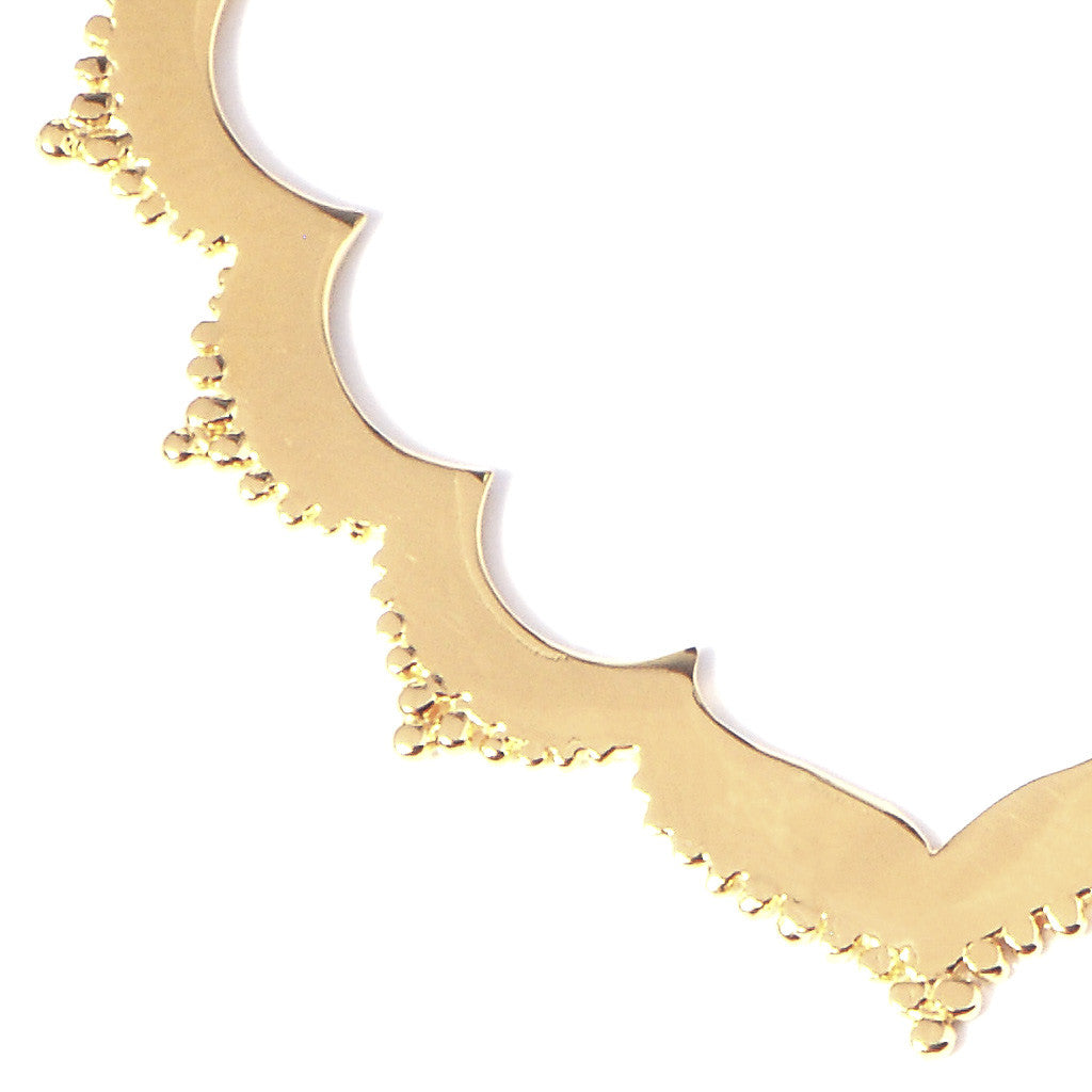 Tangier Small Frame Necklace in Gold