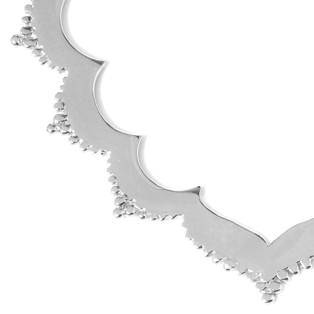 Tangier Small Frame Necklace in Silver