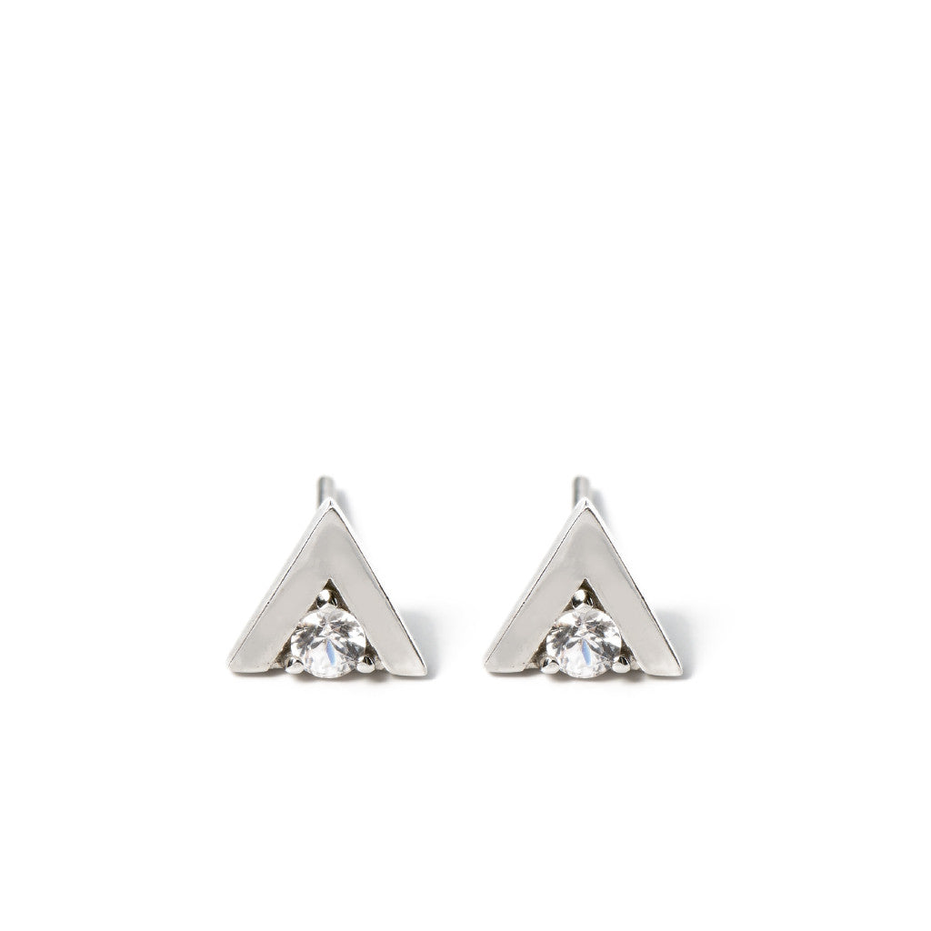 Triangle Stud in Silver