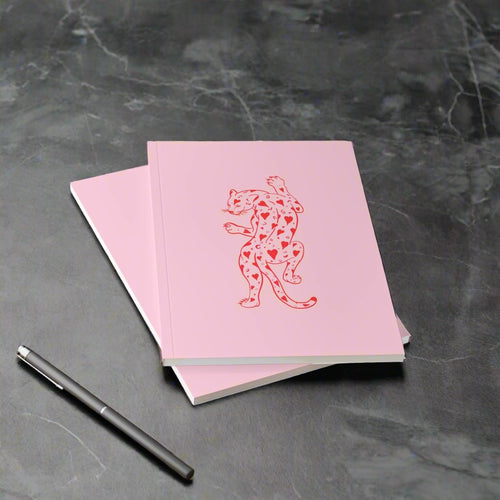 Heart leopard A5 Notebook