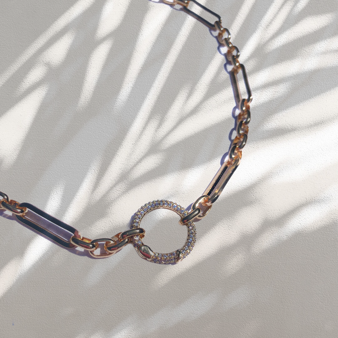 Rise & Shine Paperclip Chain Necklace